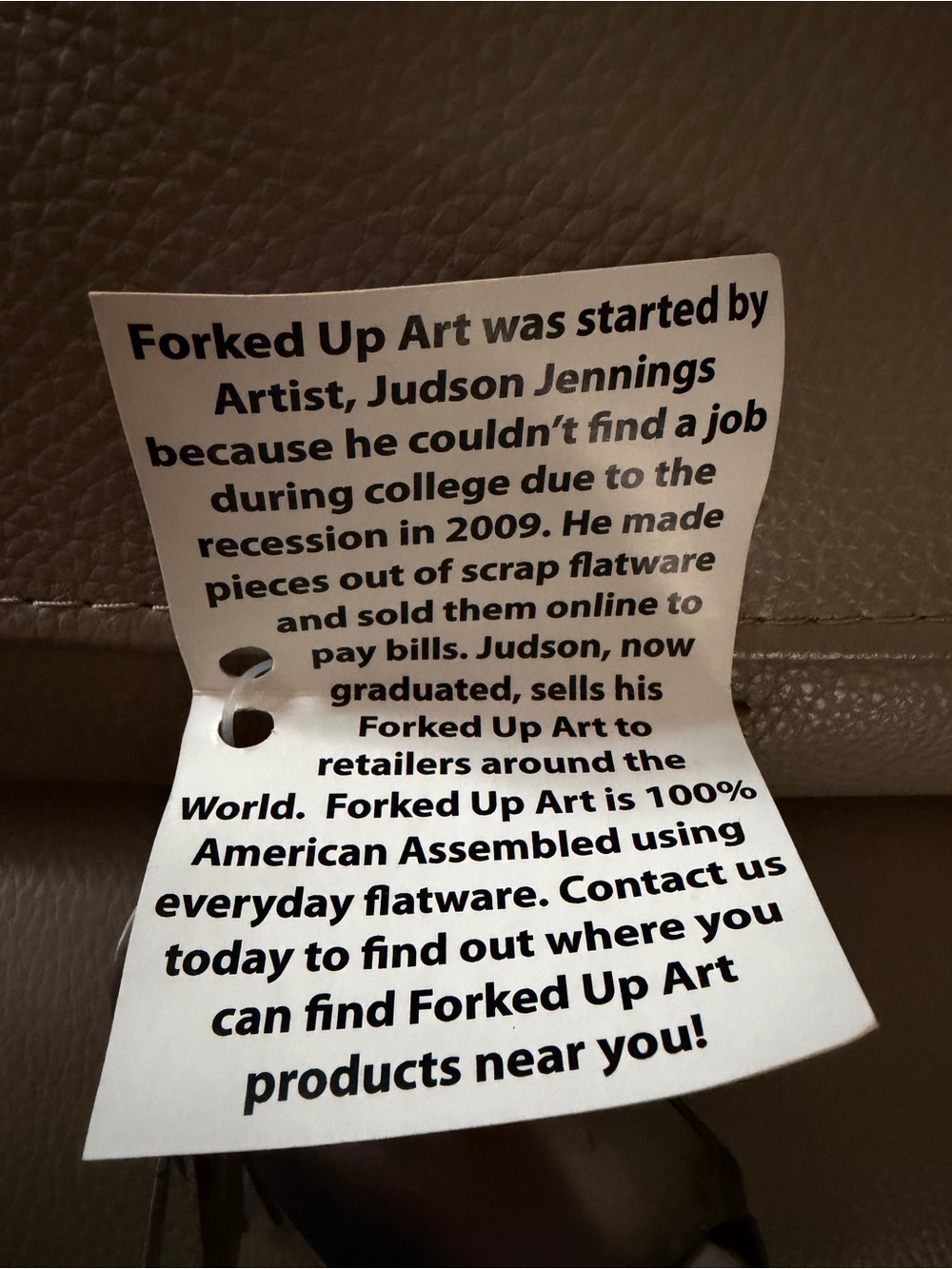 FORKED UP ART 2009 Upcycled Metal Flatware Frog Sculpture Fork/Spoon Made in USA - Picture 15 of 16